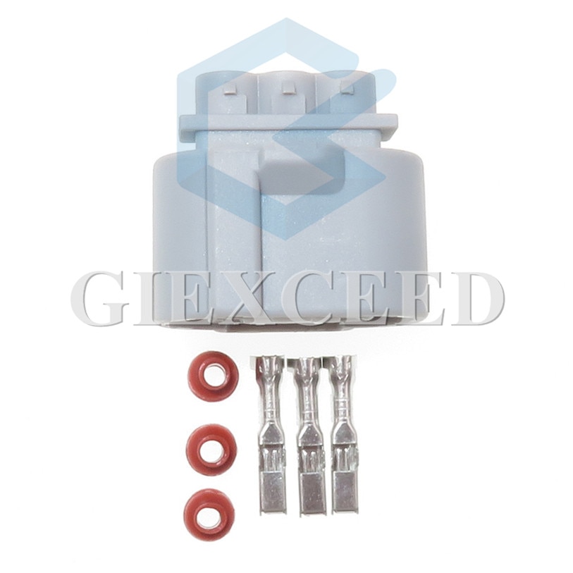 2 Sets 3 Pin Automotive Speed Sensor Plug Waterproof Cable Connector Socket For Toyota