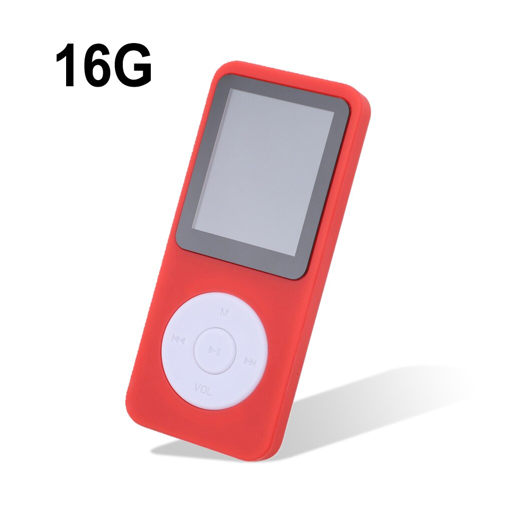 Music Players Bluetooth-compatible Player E-book Voice Recorder MP3 MP4 Replacement for Windows XP/VISTA/8 White 64G: Red-16G