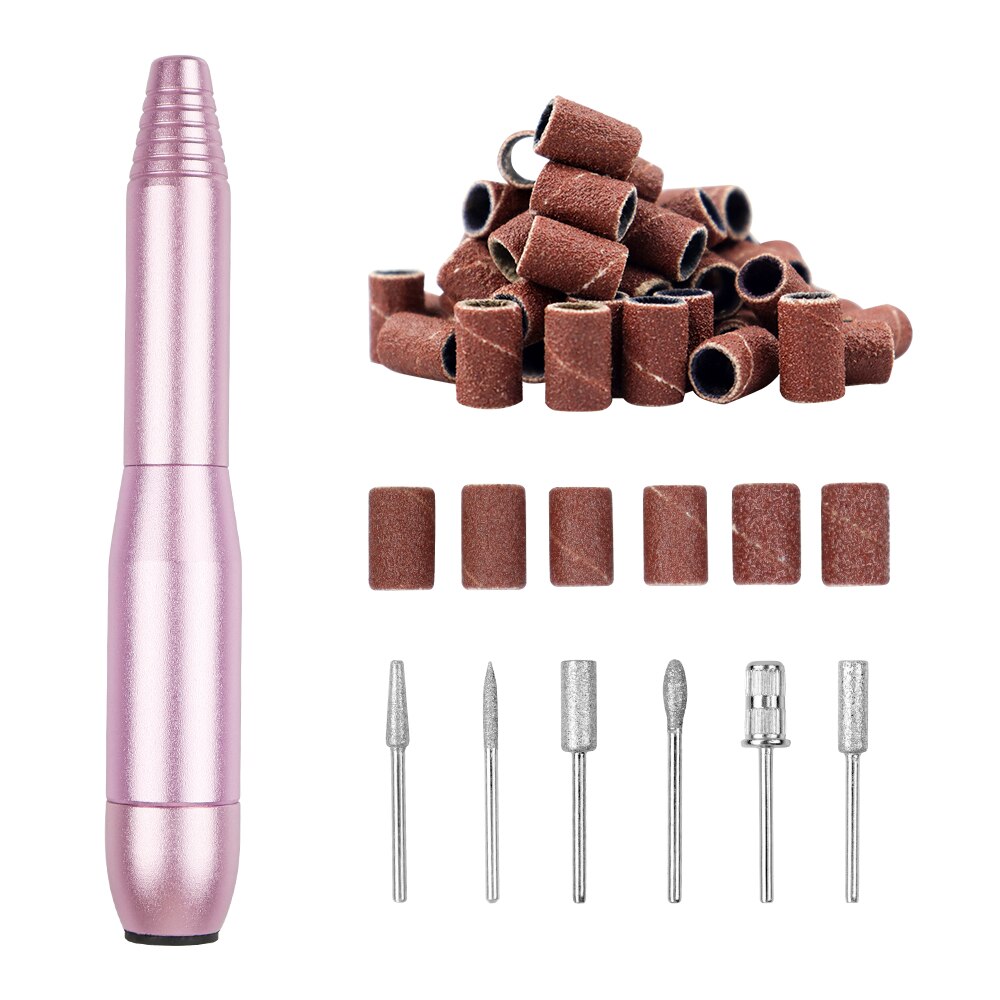 Micro motor para manicure, aparelho elétrico portátil para manicure, pedicure, 30000rpm, polimento, lixa de unha: 25000rpm 10W