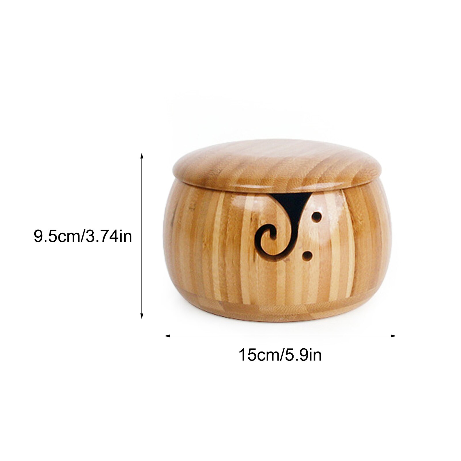 Organizer miska miseczka bambusowa przędza bambusowa miska wełna miska dziewiarska miska okrągła bambusowa Wykonany ręcznie Dom robienie na drutach Organizer miska: A2