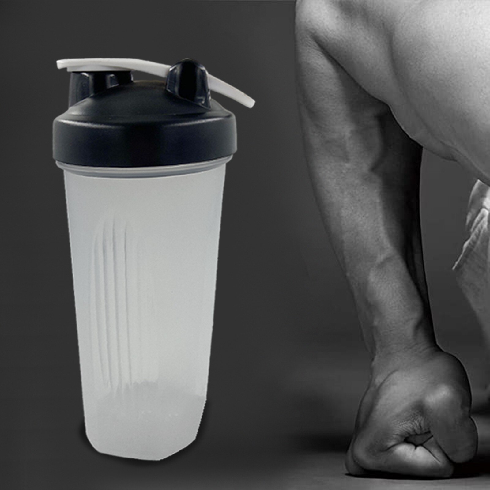 Draagbare Sport Drink Fles Leeg Shaker Flessen Voor Eiwit Mixes-28Oz Eiwit Shaker Fles-Blank Plastic Shaker fles