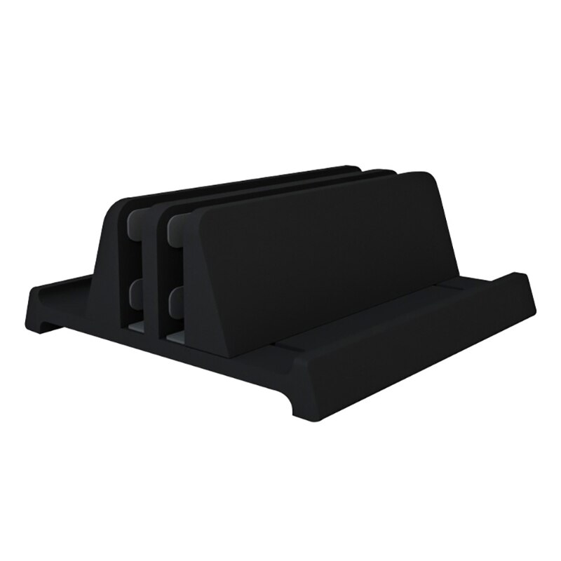 Vertical Laptop Stand with Adjustable Dock Strong Desktop Computer Laptop Holder Space Saving Rack Fit Small Home Office: BK2