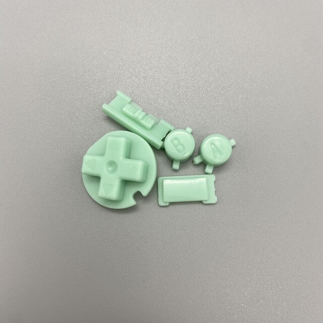 Plastic Colorful Button Kit Keypads for Gameboy Color Buttons for GBC D Pads A B Buttons repair: Light green