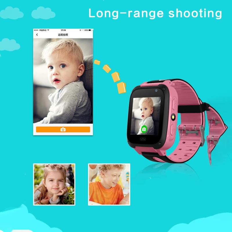 Børn smart ur  s4 lbs barn vandtæt baby ur til børn sos kalde placeringsfinder locator tracker anti mistet skærm + kasse