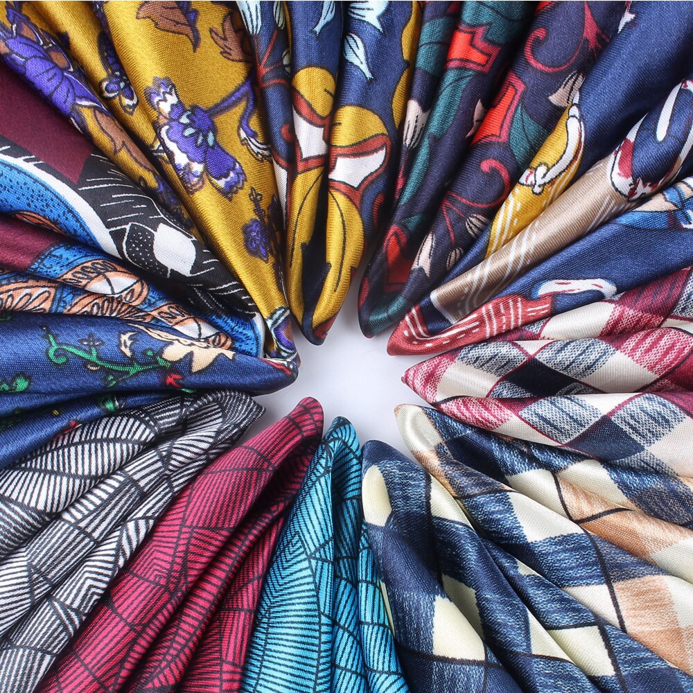 Pochette carrée de fleurs pour hommes femmes | Costume de mouchoirs en mousseline de soie imprimés Hanky pour hommes mouchoirs carrés serviettes foulards pour dames