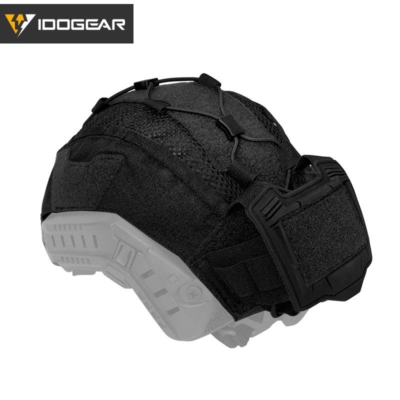 IDOGEAR Taktische Helmabdeckung für maritimen Helm mit NVG-Batterietasche Jagd 3812: L / verrotten