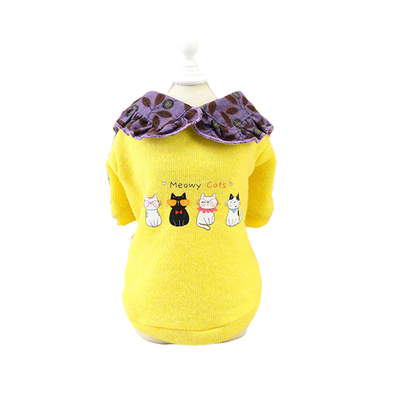 Herfst Winter Pet Kat Hoodie Trui Voor Katten Sphynx Leuke Print Puppy Hond Kleding Katten Kedi Sweatshirt Gotas Mascotas Kleding