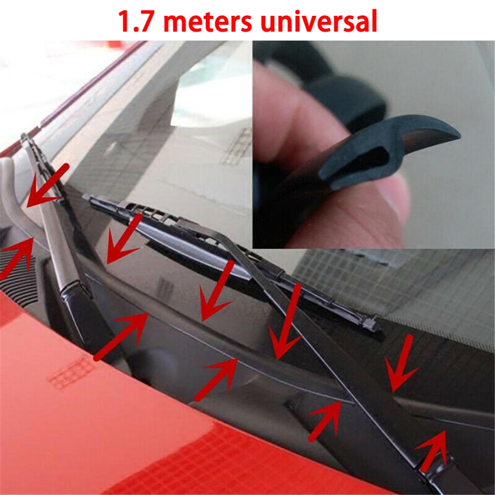Protective Rubber Gasket Strip Under Windshield Wiper Panel Decor