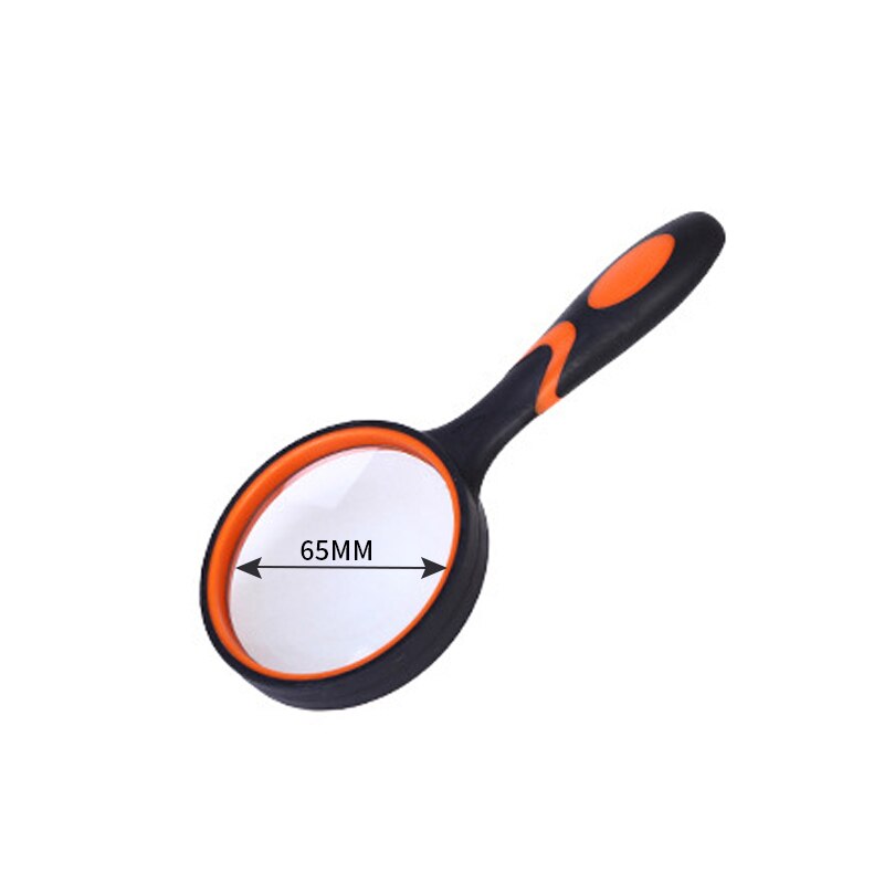 50/65/75/100mm Magnifying Glass Portable Handheld Magnifier for Jewelry Newspaper Book Reading Eye Glass: 65mm