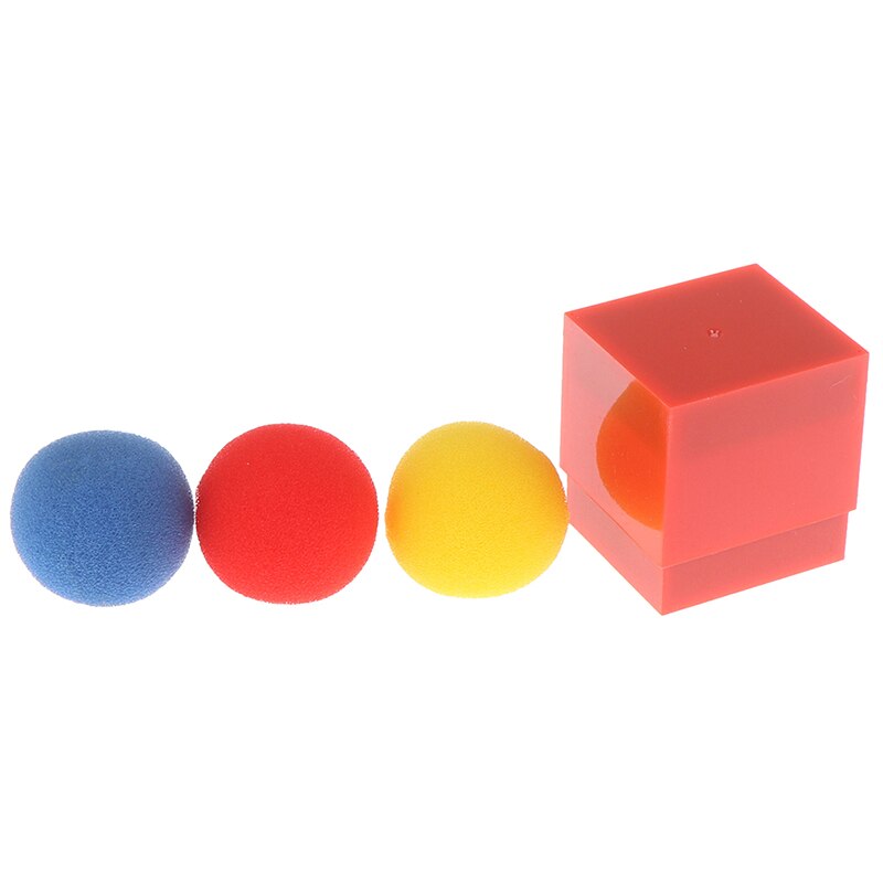 1set(2 block 3 balls) Magic Tricks Kids Close Up Magic Prop Easy to do For Magicians kids magic