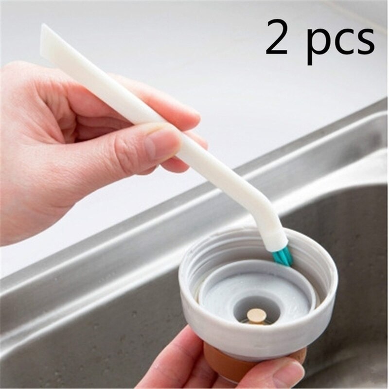 2 Stks/set Baby Bottle Borstels Cleaner Multifunctionele Borstel Roestvrij Staal Wassen Drinken Zuigfles
