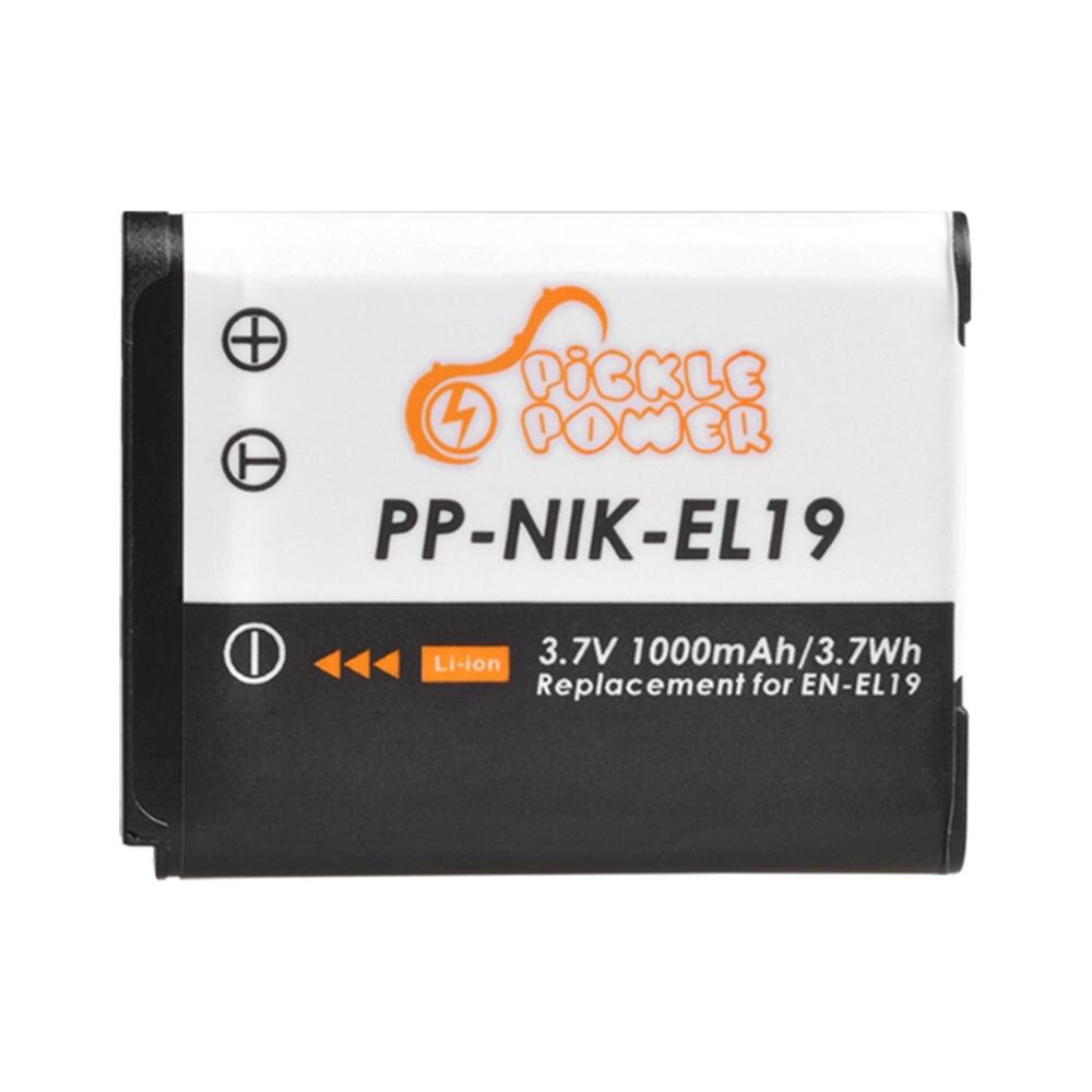 EN-EL19 EN EL19 NP-BJ1 Battery For Nikon Coolpix S2600 S2700 S3100 S3500 S4100 S4150 S4400 S5200 S6400LED USB Charger: WHITE