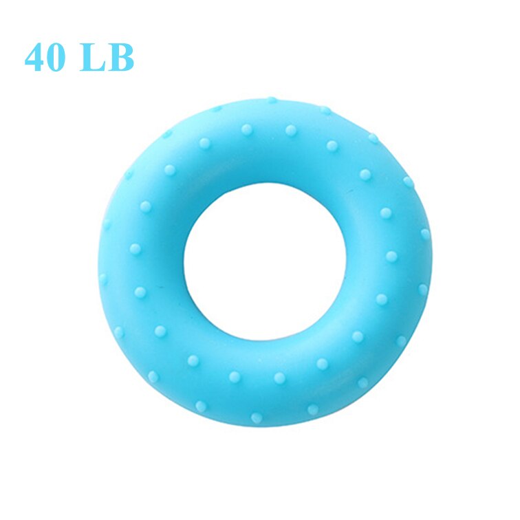 Hand Grip Finger Pow Trainer Solid Silicone Rubber Ring Hand Expander Exerciser Fingers Gripper Powerball Hand Exerciser Grip: Auburn