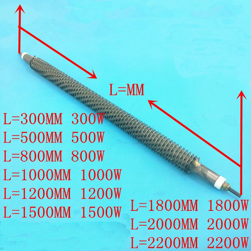 1 stainless steel finned tube heater for stove oven heating accessories finned tube conduit heater element straight
