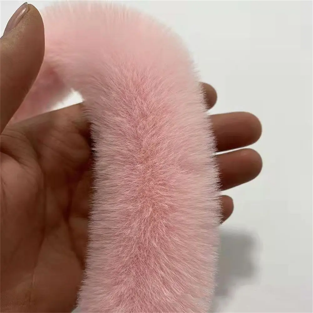 Ruban en Fausse Fourrure de 1.5m, Rouleau de Tissu à Rayures en Peluche, Coupe Moelleuse pour Costume d'Hiver, Artisanat de Bricolage: Argent