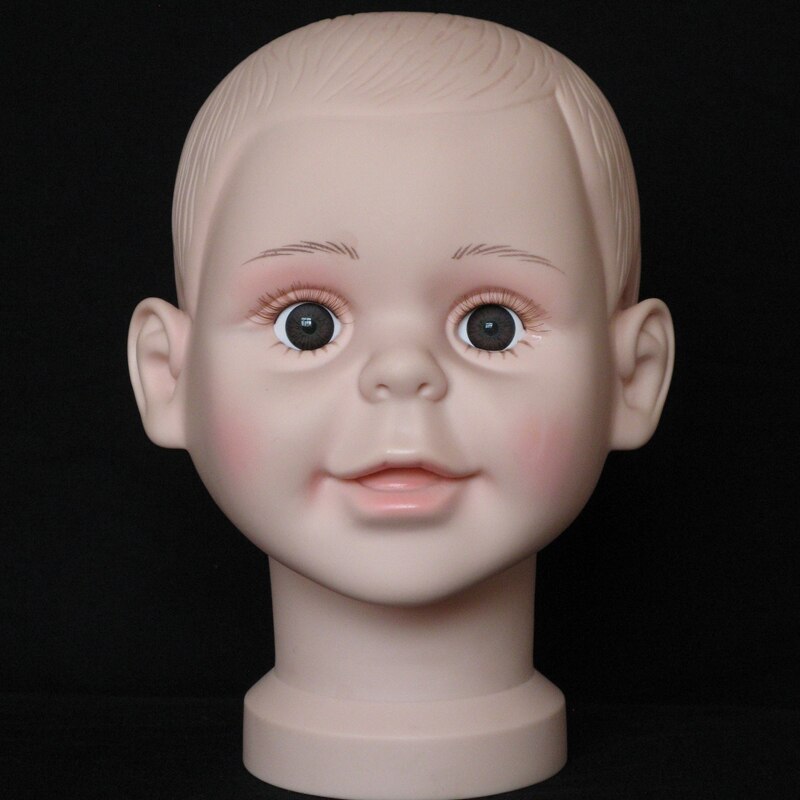 Realistic Child Plastic Head Mannequin Head Model On Display Manikin Doll Child Head
