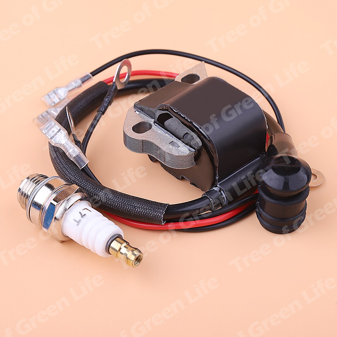 Ignition Coil Spark Plug Kit For STIHL 009 010 011 012 020 020T 021 023 025 MS200 MS210 MS230 MS250 Gas Chainsaw 0000 400 1306