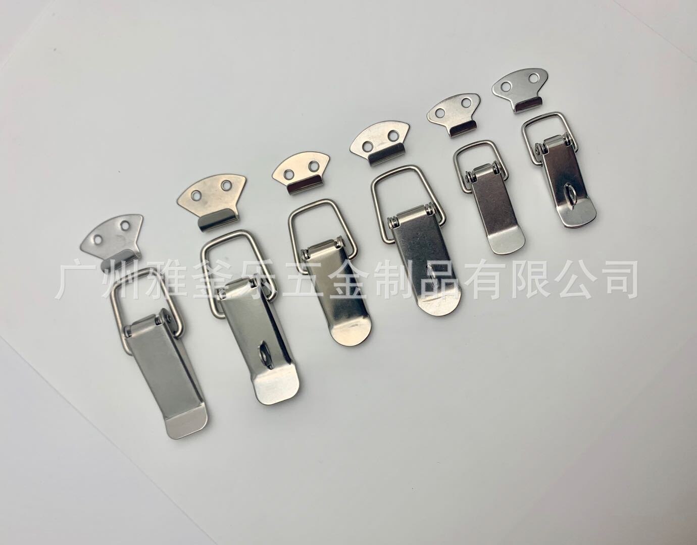 Wooden Box Toolbox Stainless Steel Buckle Leather Suitcase Stainless Steel Buckle LED Light Box Stainless Steel Buckle