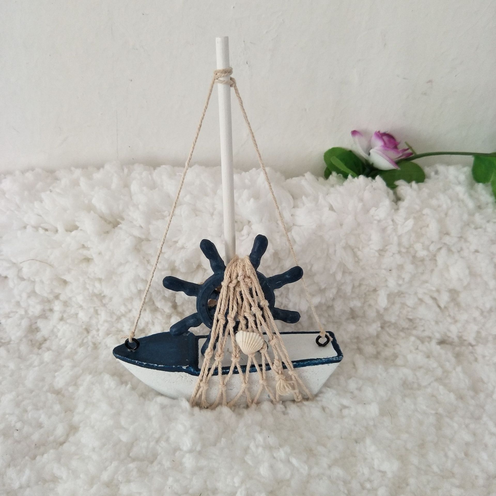 Mini Boat Props Newborn Baby Photography Props Sea Theme Mini Ship Prop Baby Shoot Accessories Infant Photo Decorations