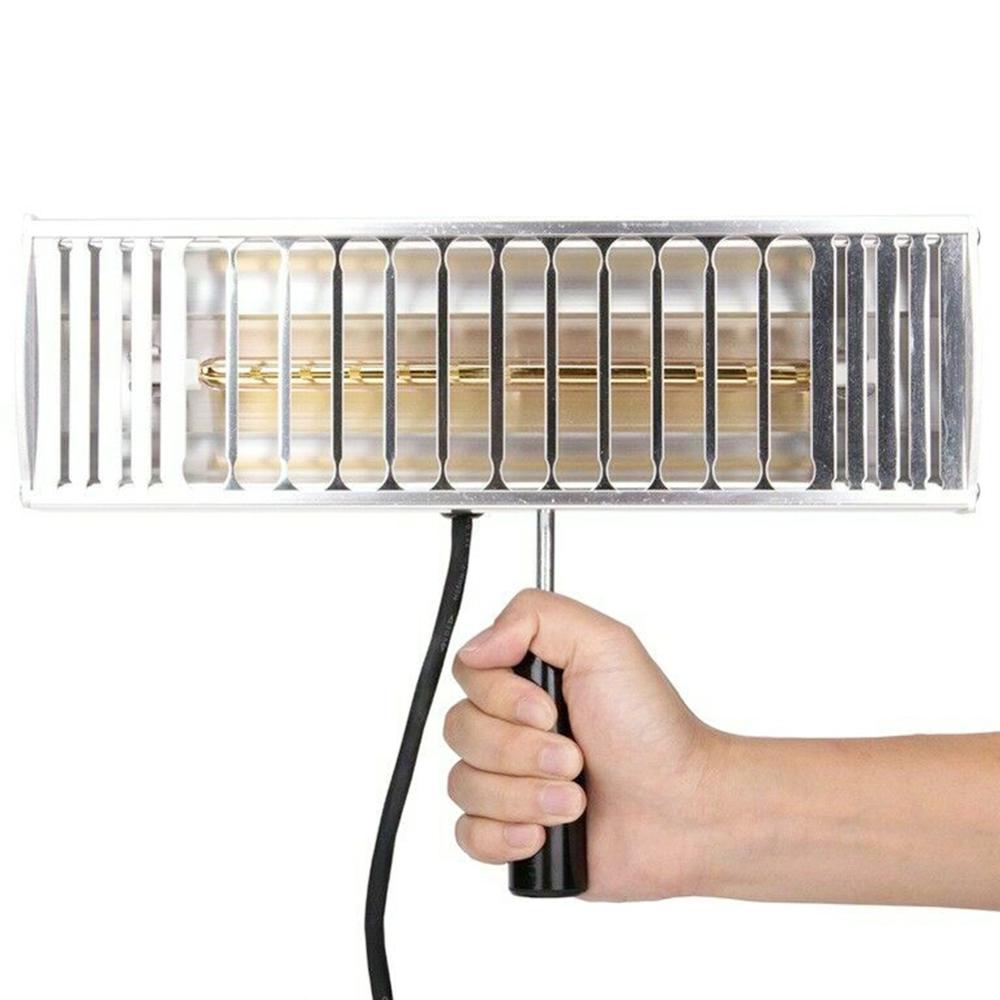 Lampe infrarouge portative 1000W pour réparation de peinture, carrosserie de voiture, lampe de polymérisation, cuisson automobile, éclairage chauffant