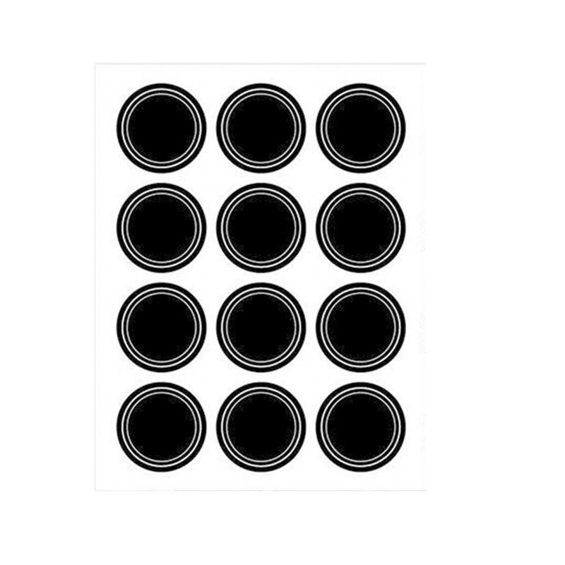 12 Round Shape Label Stickers Mark Spice Jar Stickers for Crafters Home Cooks Spice Bottles Labels: Default Title