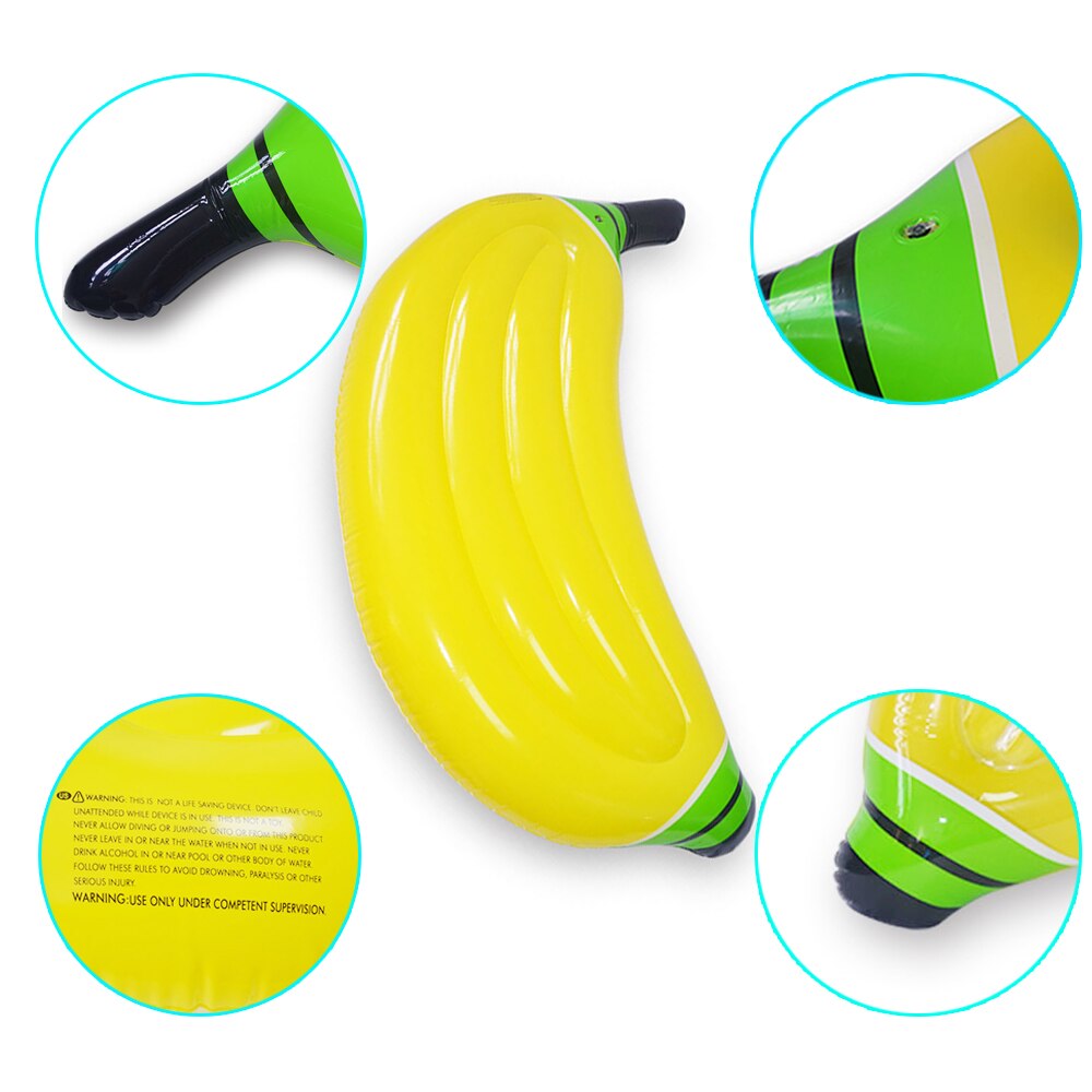 JIAINF 180cm Banana Erwachsene Pool Schwimm Reihe Männer Und Frauen PVC Wasser Runden Sport Strand Aufblasbare Schwimm Reihe Wasser matratze