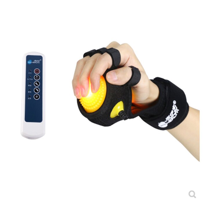 Rechargeable Infrared Heat Compress Hand Massager Ball Massage Fingers Physiotherapy Rehabilitation Spasm Dystonia Stroke: C