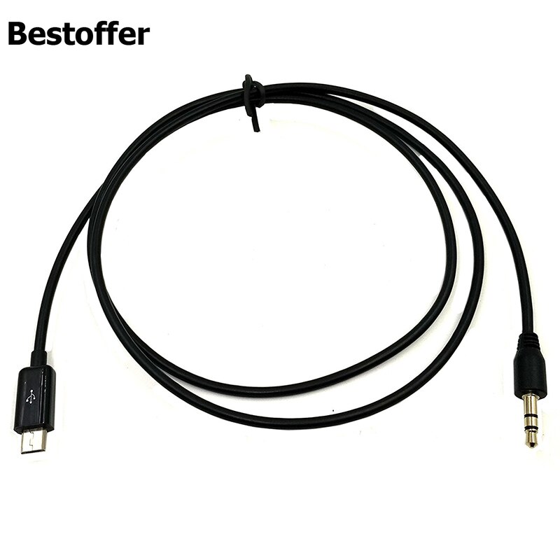 Usb 2.0 Micro 5PIN Naar Dc 3.5Mm Audio Auto Aux 100Cm Kabel Voor Samsung Galaxy S3 I9300 S2 i9100 I9220 NOTE2 N7100 N9000