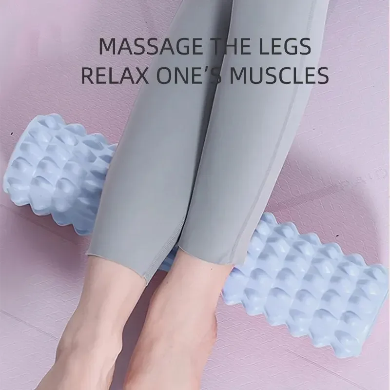 Rodillos de espuma para masaje muscular: rodillo de espuma de espalda de alta densidad para aliviar el dolor de espalda y recuperación muscular en piernas y brazos