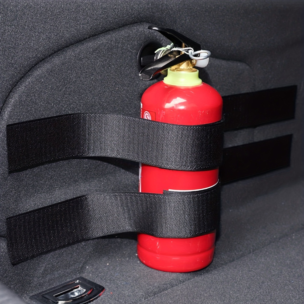 Organizador de maletero de coche, cinta mágica de nailon firme, almacenamiento de herramientas de coche, cinturón de fijación, almacenamiento de extintor de incendios