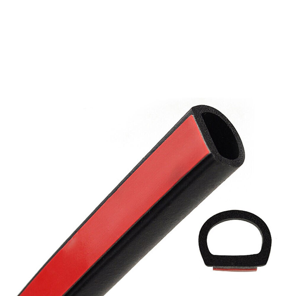 B/D/Z/P/L/U Type Auto Deur Afdichting Strip Geluidsisolatie Anti-stof Geluidsisolatie Auto Rubberen Afdichting Strip 2/4/5/10 M Auto Styling: 4M  D type