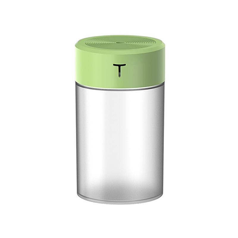 360ML Air Humidifier Ultrasonic Mini Aromatherapy Diffuser Portable Sprayer USB Essential Oil Atomizer LED Lamp For Home Car: green