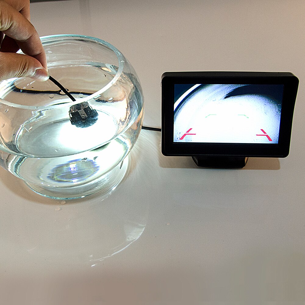 Sinovcle backkamera backkamera bil (med/utan led) mini vattentät parkeringshjälp backning back hd ccd kabel