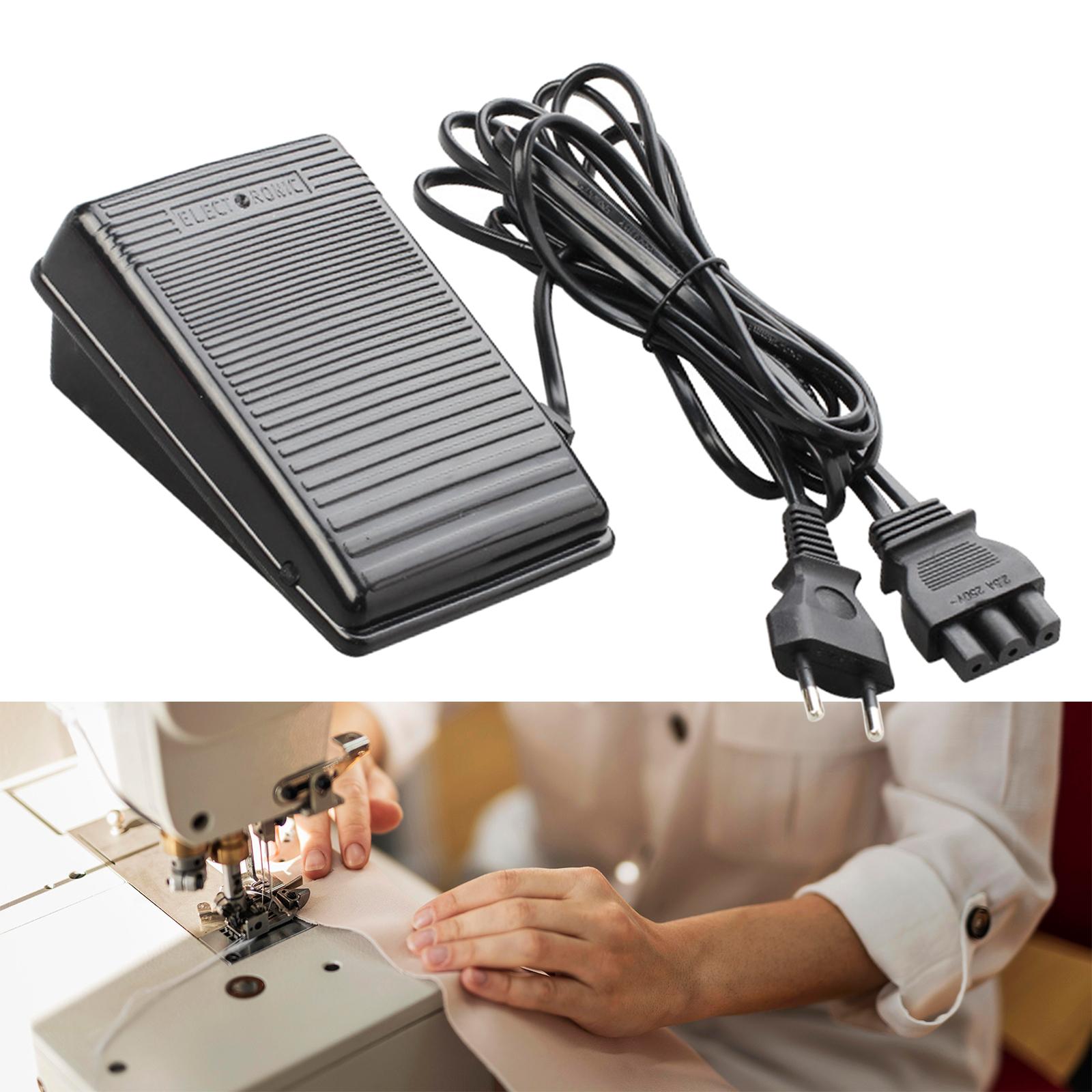 Sewing Machine Foot Pedal Power Cord 220V Repair Foot Operated Control Pedal