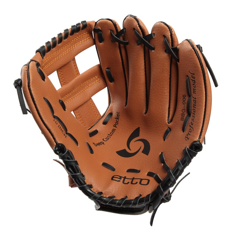 Kids Baseball Batting Gloves Men Leather Right Baseball Glove Equipment Practice Hand Youth Softball Beisbol Sportswear BJ50ST