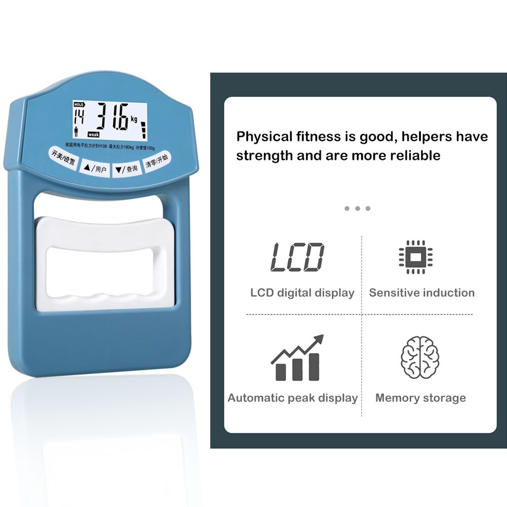 Digital Display Hand Dynamometer Automatic Capture Of Electronic Hand Grip Force Digital Display Electronic Hand Dynamometer