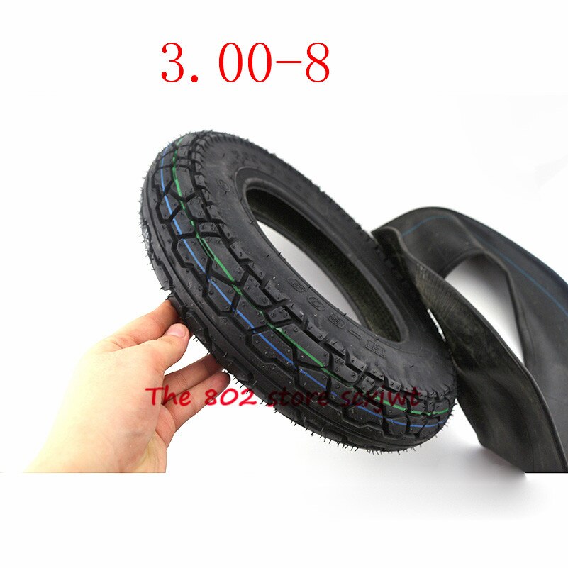 Super 3.00-8 inner and outer tire 3.00-8 tube tyre fits Gas and Electric Scooters Warehouse Vehicles Mini Motorcycle