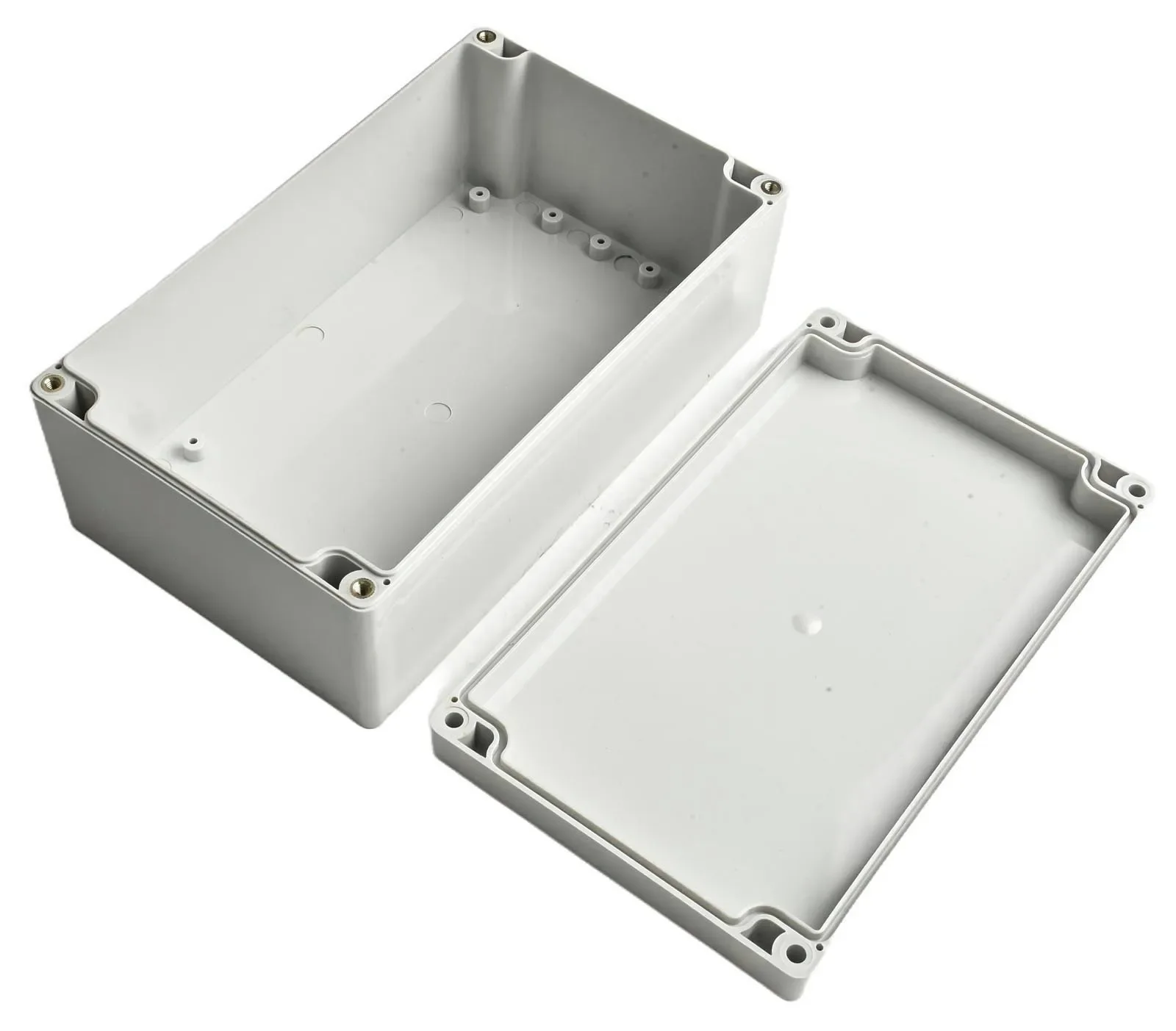 Caja de electrónica ABS, caja de proyectos electrónicos para uso en interiores, opciones de tamaño flexibles para personalización de conectores