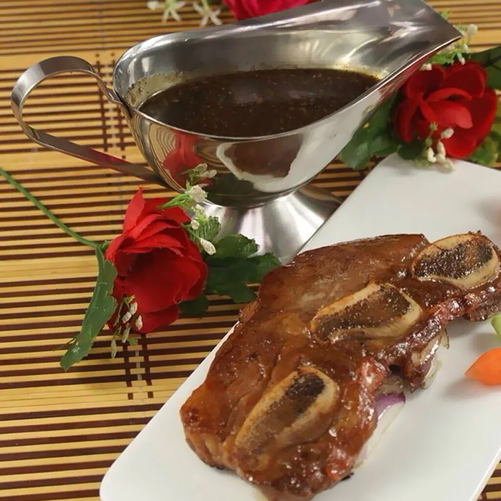 Dzbanek robić sosu sosjerka ze stali nierdzewnej, metalowy dzbanek robić sosu sosjerka na sos i