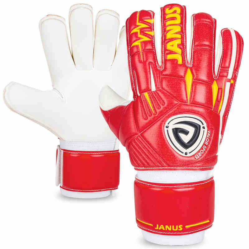 Los hombres de las mujeres de guantes de portero de espesar de fútbol PVC guantes 5 dedo salvar guardia puede ser eliminado guantes de portero extraíble