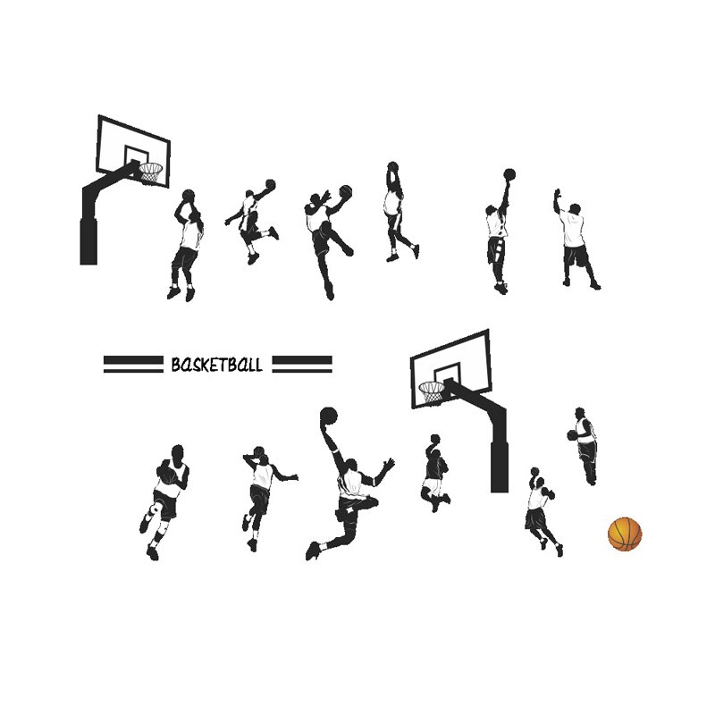 Basketball Sports Dunk wall sticker Bedroom living room decoration mural home decor stickers poster decals wallpaper