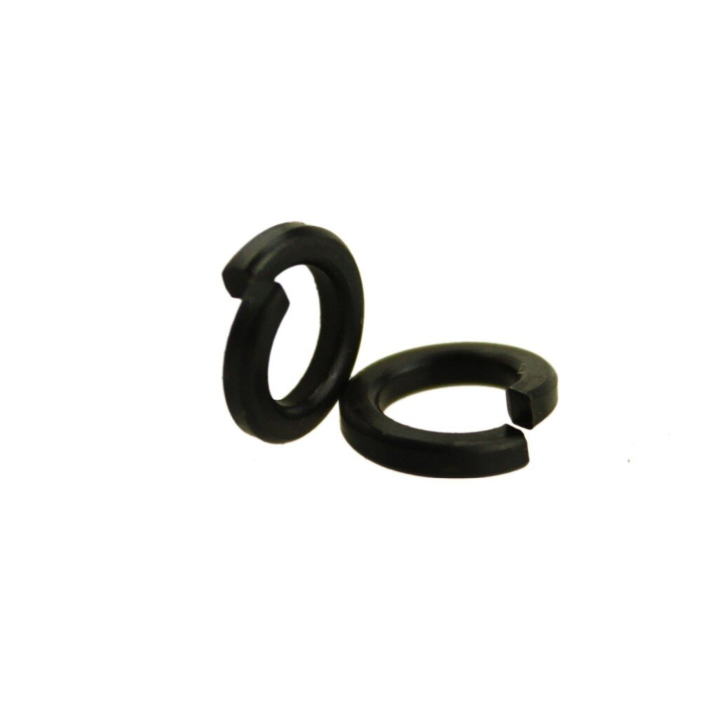 150 PCS M2-M10 Black Oxide Oxidation Carbon Steel Gasket Ring Silver Spring Lock Washer Split Washer