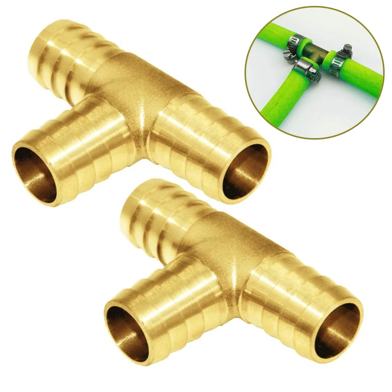 1 pcs 4mm-19mm Brass Fitting Coppers Pagoda Connector Pipe Fittings 2 3 4 Way Straight/L/Tee/Y/Cross For Gas/Water Tube