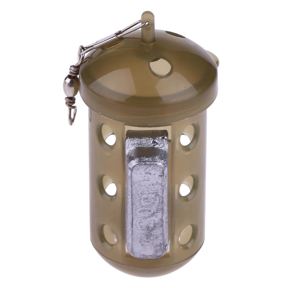 Alimentador de carpas para Pesca, herramienta para cebo, jaula, señuelo, dispositivo para pozo con Pellet de plomo, aparejo de Pesca, Pesca, jaula de alimentación, fundición: 20g