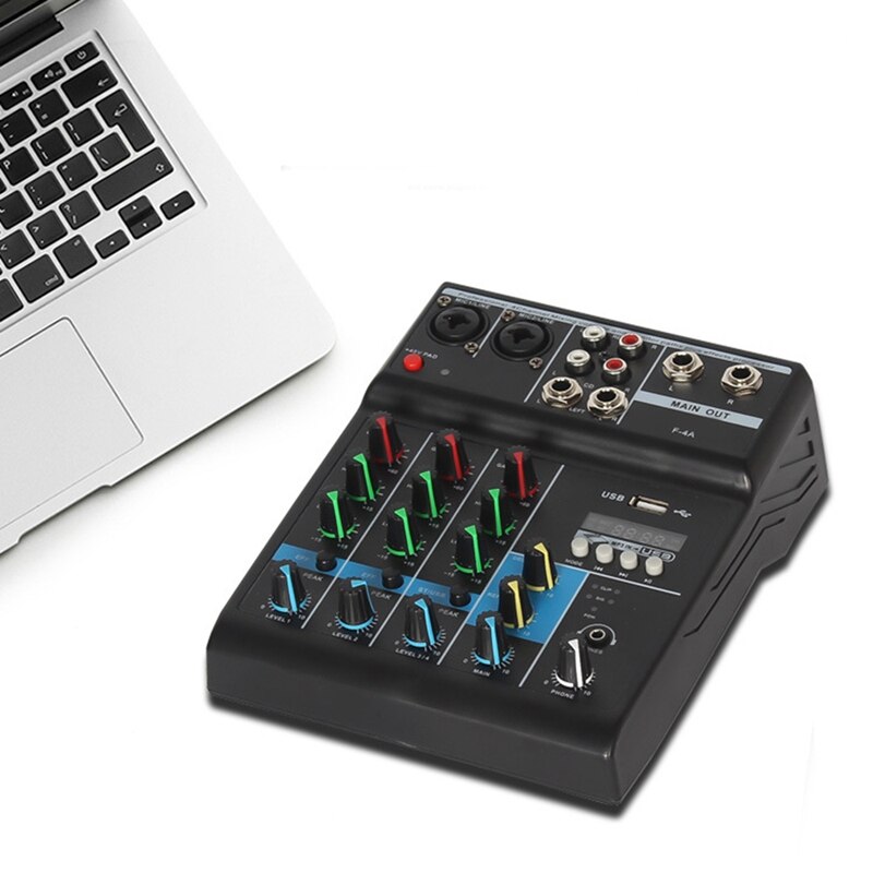 4 Kanaals Bluetooth Mixer Dj Audio Mixer Kleine Us... – Vicedeal