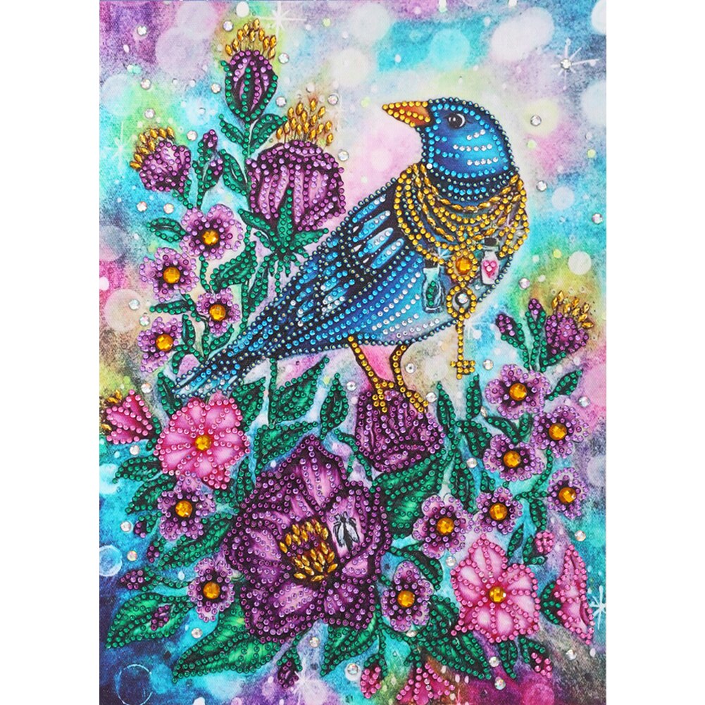 Pauw Vogels Kleur Handgemaakte Diy Diamant Schilderen Creatieve Handgemaakte Woondecoratie 11.8x15.7in: 02