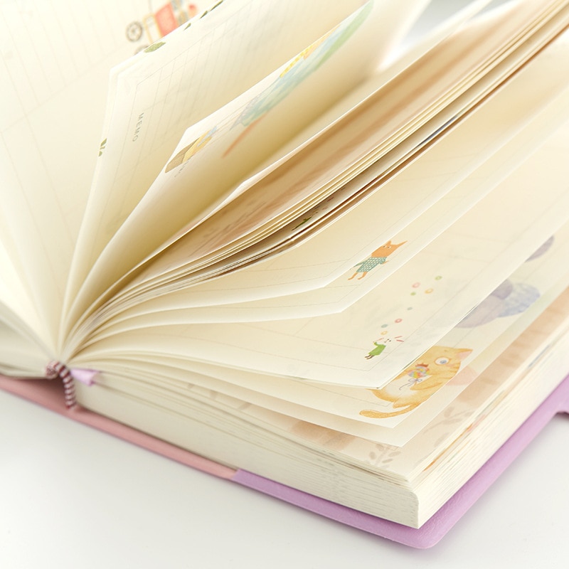 nouveauté mignon Kawaii cahier 365 Journal agenda planificateur bloc-notes organisateur papier carnet de notes A6 agenda coréen papeterie