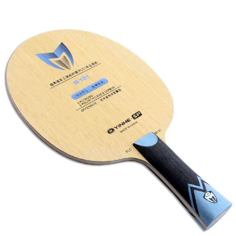 Yinhe-raqueta de tenis de mesa de fibra PLC, M102, M202, M101, M201, MARS PLC Madera de 5 capas con PLC de 2 capas