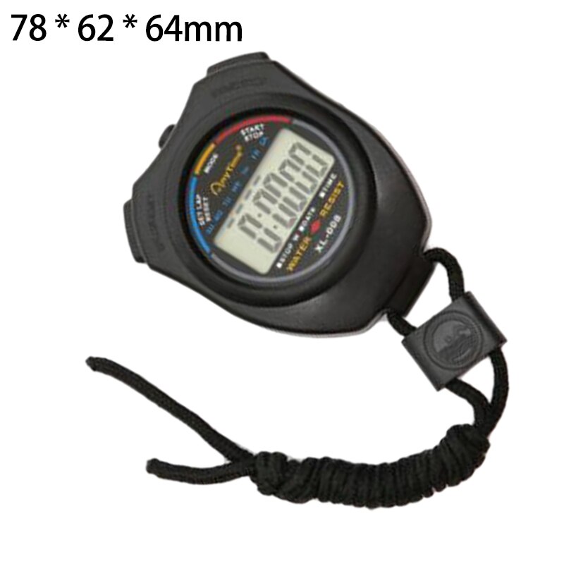 Waterproof Multi-Function Electronic Sports Stopwatch Timer Water Resistant Large Display with Date Time and Alarm