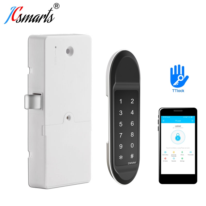 Digitale Smart Lock Deur Wifi Ttlock App Bluetooth Lock Voor Kasten/Lockers/Lades